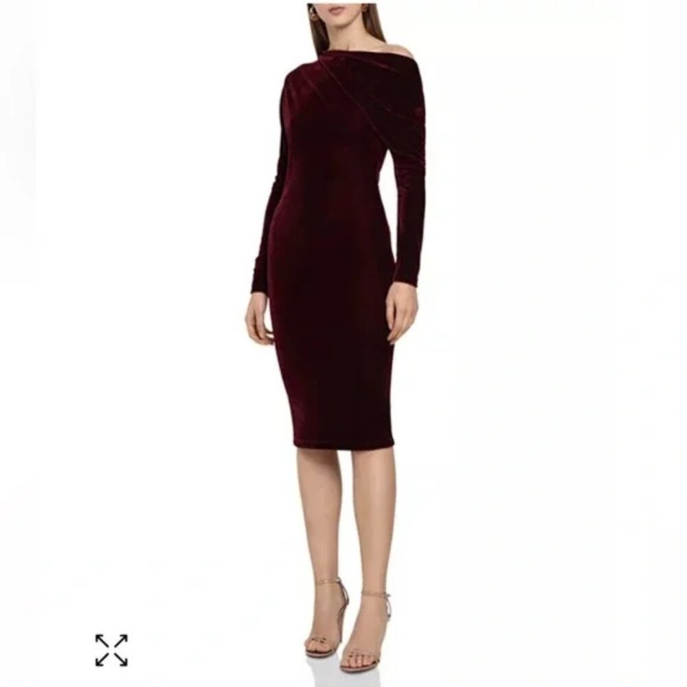 Reiss Brooke Stretch Velvet Maxi Dress